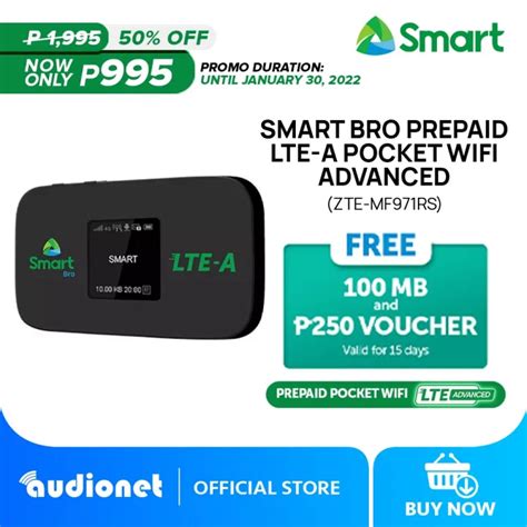 Factory Direct Sale Smart Bro Prepaid Lte A Pocket Wifi Advanced Zte