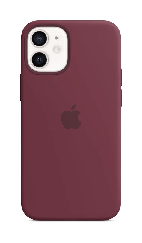 Iphone 12 Mini Silicone Case With Magsafe Plum