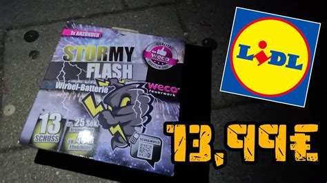 13 99 Bei LIDL WECO Stormy Flash Wirbel Batterie YouTube