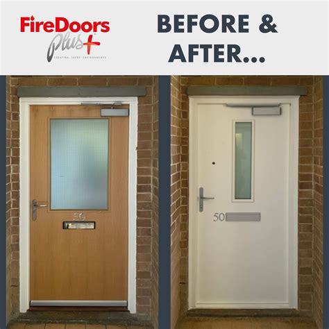 Fire Doors - before and after - Fire Doors Plus