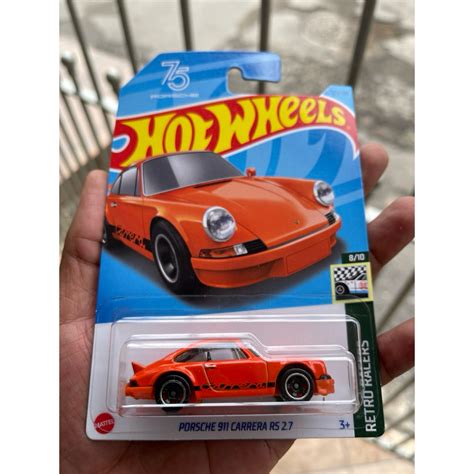 Porsche 911 Carrera RS 2 7 Hot Wheels Shopee Brasil