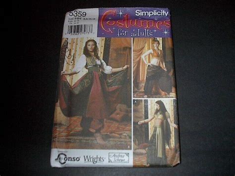 Simplicity Pattern 5359 Misses Belly Dancer Harem Girl Costume 6