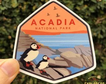 Acadia National Park Sticker Waterproof Vinyl Sticker UV Resistant