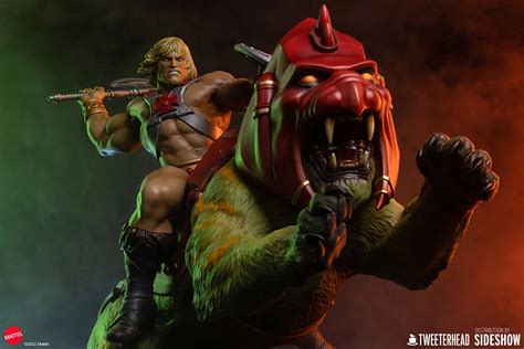 Masters Of The Universe He Man Battle Cat Deluxe Maquette Panosh