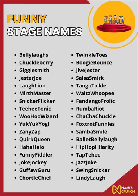 600 Cool And Funny Stage Names Names Crunch