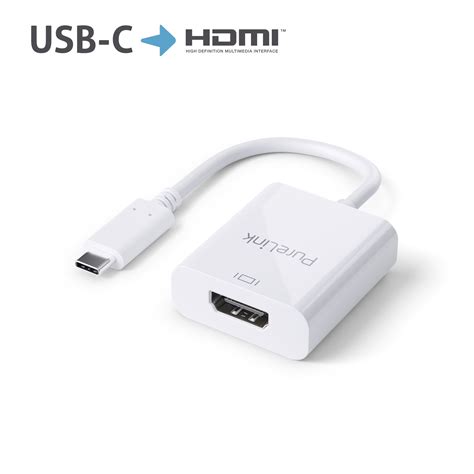 Premium USB C Auf High Speed HDMI Adapter Alt Mode Portsaver 0 10m