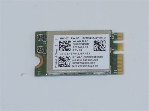 NEW HP M6 P Broadcom B G N WLAN Bluetooth Card 792608 001 792200 001