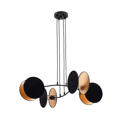 Lámpara de techo Letiva Negro 4 luces Wonderlamp Lamparas es