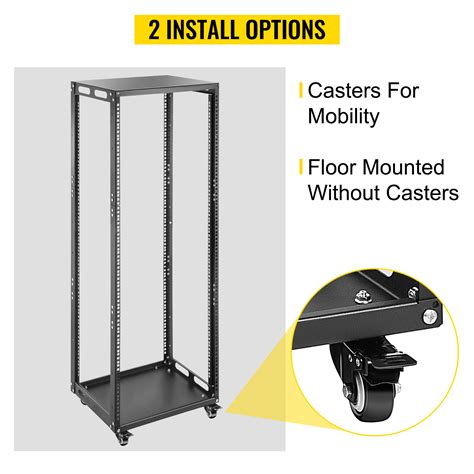 Vevor Server Rack 25u Open Frame Rack 4 Post It Server Network Relay