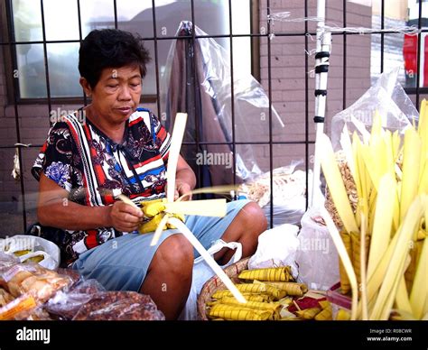 Antipolo City Philippines October 27 2018 A Street Vendor Sells