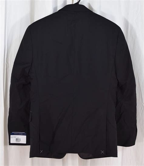 Tommy Hilfiger Men S Jacket Black Tuxedo Trim Fit Black Size Short