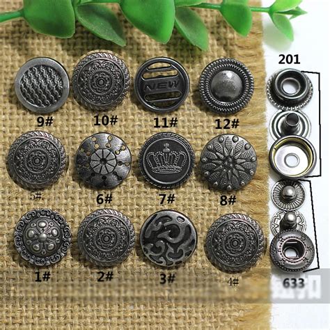 Fashion Nickle Color Metal Snap Button Hand Press Decorative Diy