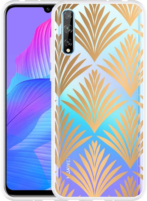 Hoesje Geschikt Voor Huawei P Smart S Art Deco Gold Bol