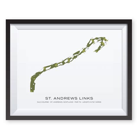 St Andrews Old Course Map digital - Etsy