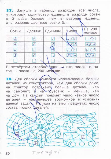 ГДЗ Номер стр. 20 Математика 3 класс Бененсон Рабочая тетрадь
