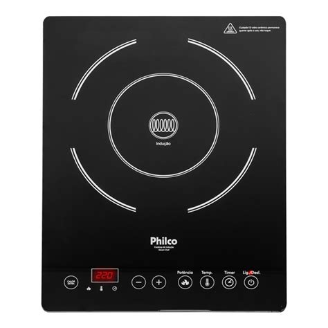 Cooktop 1 Boca por Indução Philco Smart Chef PCT01 Multisom