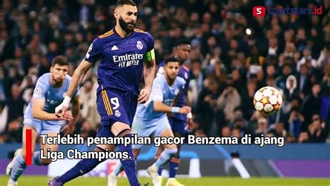 Jelang Lawan Manchester City Karim Benzema Berambisi Lewati Rekor