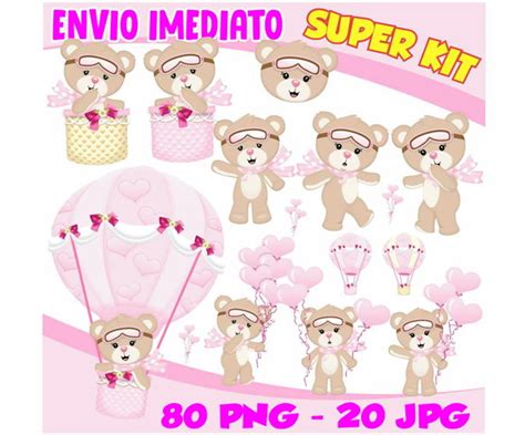 Kit Digital Ursinha Baloeira Elo Produtos Especiais