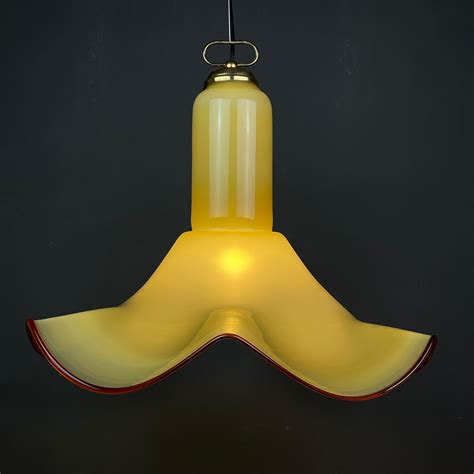 Midcentury Murano Glass Pendant Lamp Italy 1970s For Sale At 1stdibs