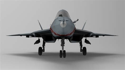 3D model Sukhoi Su-57 Felon with Cockpit VR / AR / low-poly | CGTrader