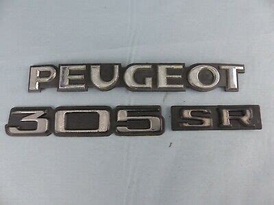 Peugeot Sr Insigne Embl Me Logo Sigle Monogramme Hayon Coffre En