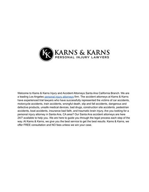 PPT Karns Karns Injury And Accident Attorneys PowerPoint