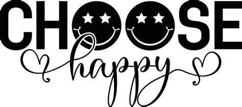 Choose Happy Stars Eyes Smiley Emoji Free Svg File For Members Svg For T Shirt Svg Heart