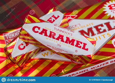 Tunnock`s Caramel Wafers Editorial Stock Image Image Of Caramel