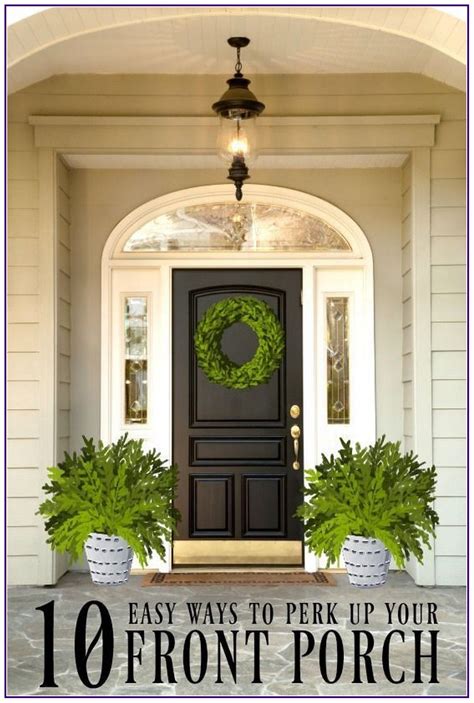 25 Outdoor Decor Ideas To Boost Your Homes Curb Appeal 00003 Front Porch Decorating Front