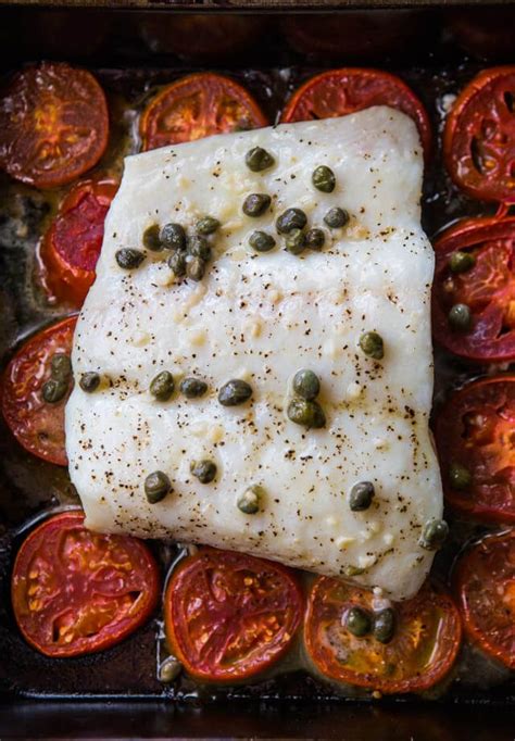 Halibut With Roasted Tomatoes Poisson