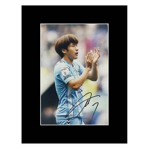 Signed Tatsuhiro Sakamoto Photo Display 16x12 Coventry City Icon