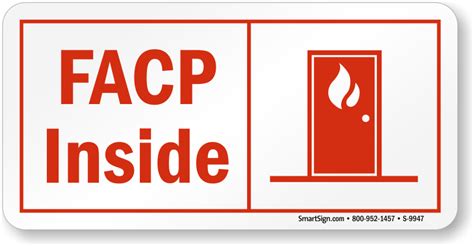 FACP Signs For Fire Alarm Control Panels