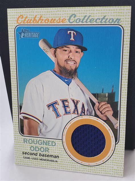 2017 Topps Heritage Clubhouse Collection Relics Rougned Odor CCR RO