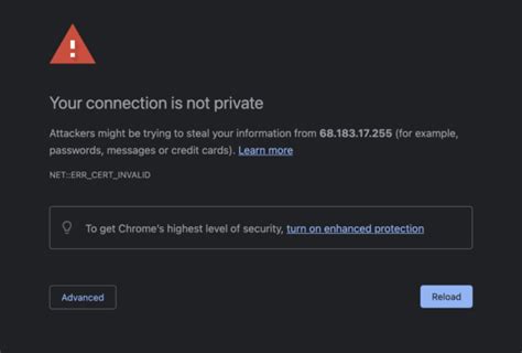 Como ignorar o erro Sua conexão não é privada no Google Chrome e