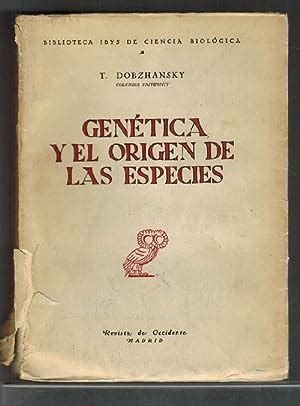 Genetica Origen Especies AbeBooks