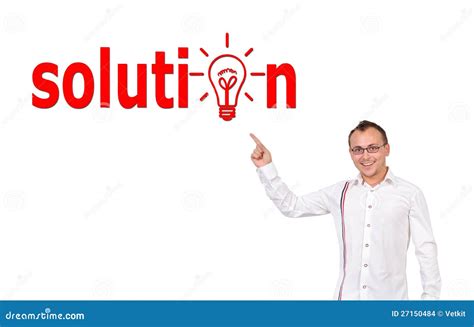 Solution symbol stock photo. Image of human, businessman - 27150484