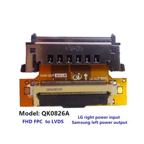 FPC TO LVDS Cable Adapter Connector 2k Samsung Turn LG FHD LVDS To FPC