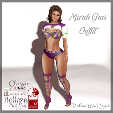 Second Life Marketplace Dm Mardi Gras Outfit