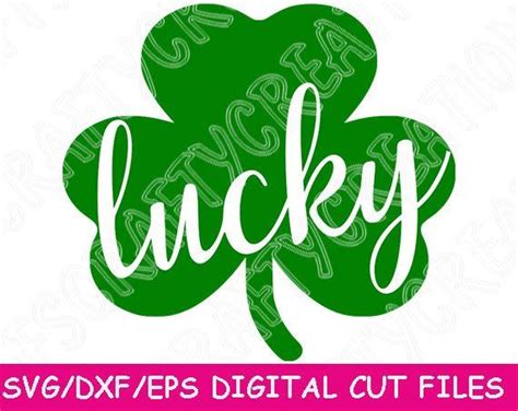 Lucky Svg Lucky Shamrock Svg St Patricks Day Svg Files For Etsy St