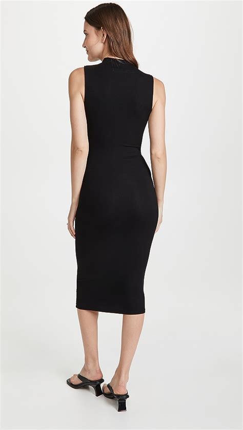 Enza Costa Silk Rib Sleeveless Twist Midi Dress Shopbop