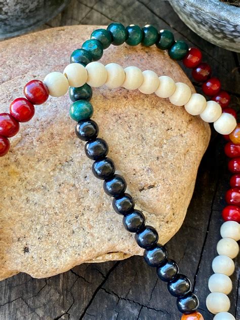 Meditation Chakra Necklace Wood Mala Necklace Prayer Etsy