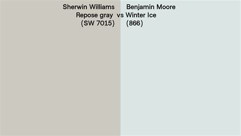 Sherwin Williams Repose Gray Sw 7015 Vs Benjamin Moore Winter Ice