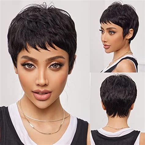 Amazon Haircube Pixie Cut Wigs For Women Pixie Cut Human Hair Wigs