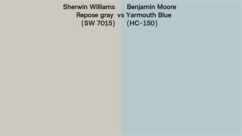 Sherwin Williams Repose Gray Sw 7015 Vs Benjamin Moore Yarmouth Blue