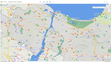 Green Bay Wisconsin Map - United States