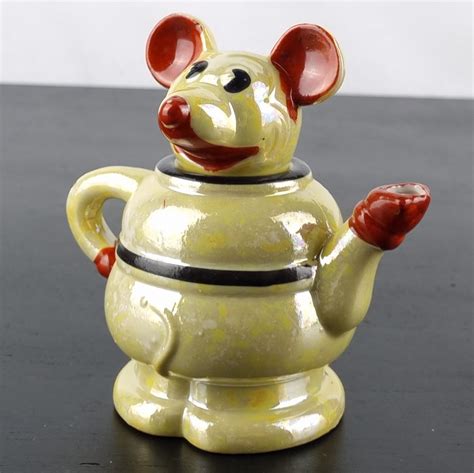 Antique Mickey Mouse Teapot By Walt Disney