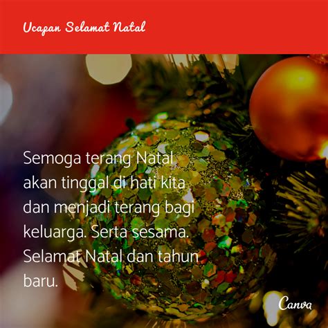 Kumpulan Ucapan Natal Penuh Makna Dengan Gambar Canva