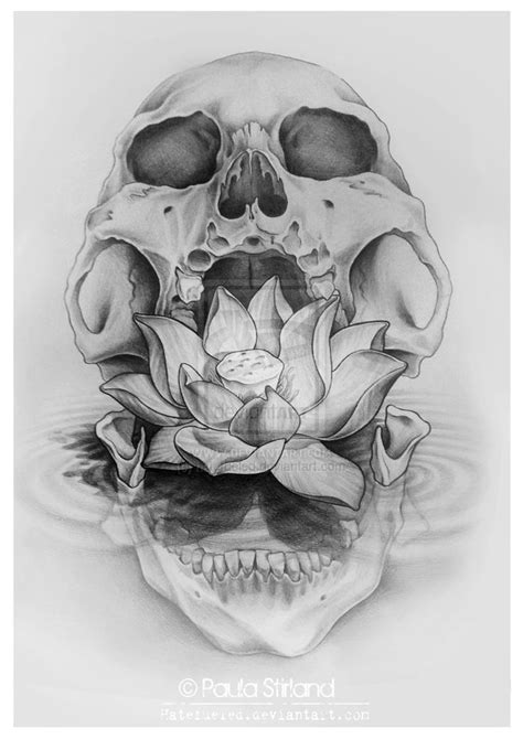 Lotus Jaw By Hatefueled On DeviantART Skull Tattoo Tattoos Skull