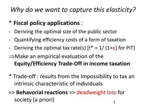 Ppt The Elasticity Of Taxable Income With Respect To Marginal Tax Rates A Critical Review