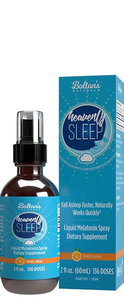 Heavenly Sleep Liquid Melatonin Spray | Bolton's Naturals